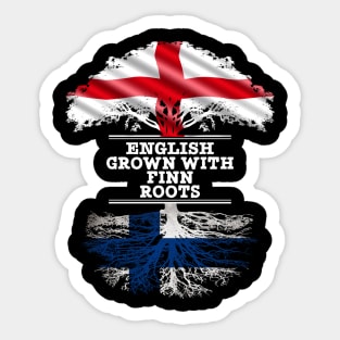 English Grown With Finn Roots - Gift for Finn With Roots From Finland Sticker